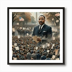 Martin Luther King Jr. 22 Art Print