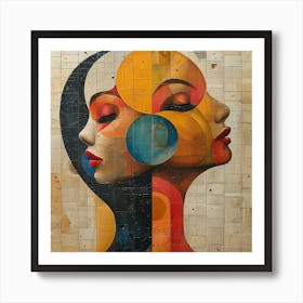 Portrait Of A Woman 8 - colorful cubism, cubism, cubist art,    abstract art, abstract painting  city wall art, colorful wall art, home decor, minimal art, modern wall art, wall art, wall decoration, wall print colourful wall art, decor wall art, digital art, digital art download, interior wall art, downloadable art, eclectic wall, fantasy wall art, home decoration, home decor wall, printable art, printable wall art, wall art prints, artistic expression, contemporary, modern art print, Art Print