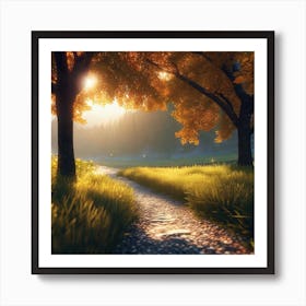 Path In The Woods 14 Art Print