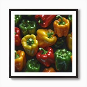 Colorful Peppers 87 Art Print