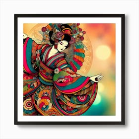 Japan Geisha Visual 118 Art Print