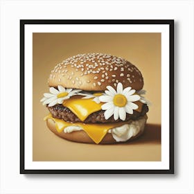 Daisy Burger Art Art Print