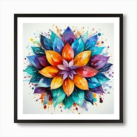 Colorful Flower 8 Art Print