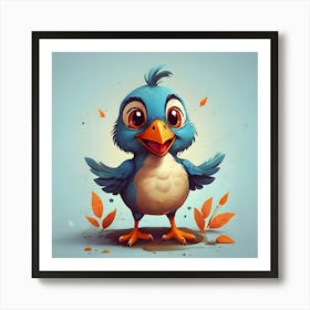 Blue Bird Art Print