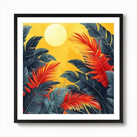 Sun in the Tropics - abstract art, abstract painting  city wall art, colorful wall art, home decor, minimal art, modern wall art, wall art, wall decoration, wall print colourful wall art, decor wall art, digital art, digital art download, interior wall art, downloadable art, eclectic wall, fantasy wall art, home decoration, home decor wall, printable art, printable wall art, wall art prints, artistic expression, contemporary, modern art print, unique artwork, Art Print