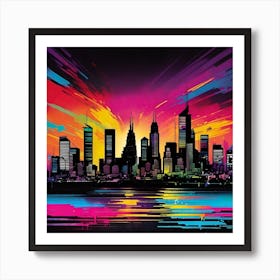 New York City Skyline Canvas Print Art Print
