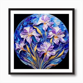 Irises 8 Art Print