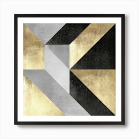 Golden geometry 13 Art Print