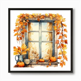 Autumn Window 5 Art Print