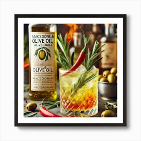 Sovereign Flame Olive Oil Infused Cocktails Art Print