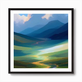 Landscape Painting 10 Art Print