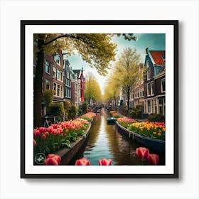 Amsterdam Canal 1 Art Print