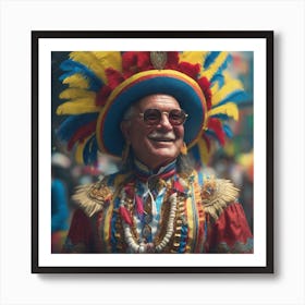 Man In A Costume 4 Art Print