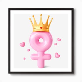 ?Pngtree?Womens Day Crown Symbol 7360398 Art Print