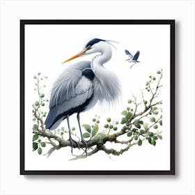 Heron 2 Art Print