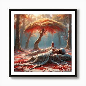 Dead In The Forest Art Print