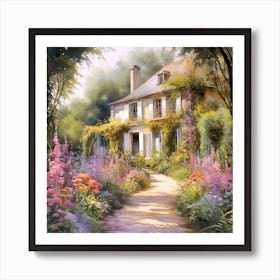 Claude Monet Into The Garden Art Print