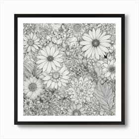 Dahlias 2 Art Print