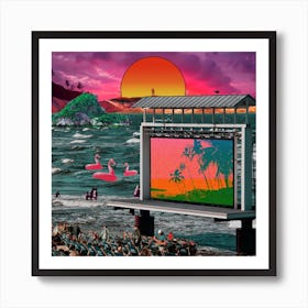 Outdoor Cinema Art Print