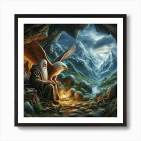 Eagle In The Cave Art Print