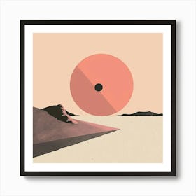 Sand And Sun Minimal Poster Art Print