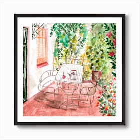 Patio Table And Chairs 1 Art Print