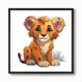 Lion Cub 43 Art Print