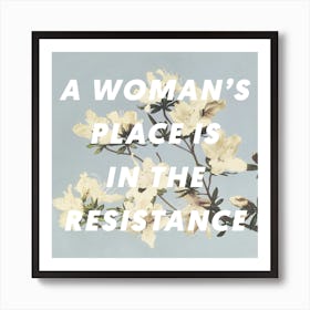 A Womans Place Square Affiche