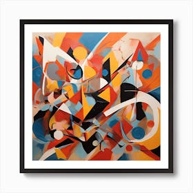 "Harmony of Colors: A Dance of Abstract Forms" Art Print