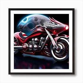 Motorcycle Art Art Print
