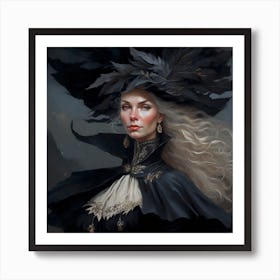 Gothic Woman Art Print