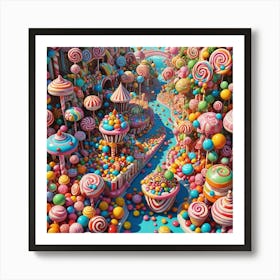 Candy Land Art Print