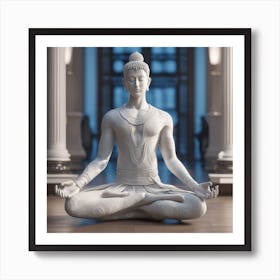 Buddha In Lotus Posture Meditation Art Print