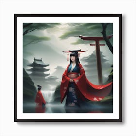 Geisha Art Print