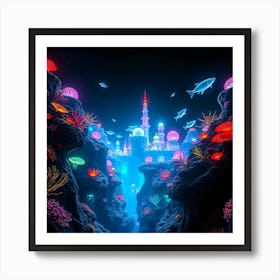 Underwater City Art Print