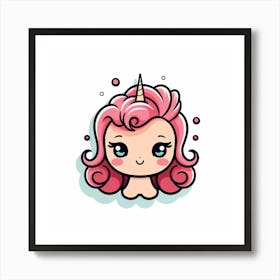 Cute Unicorn 174 Art Print