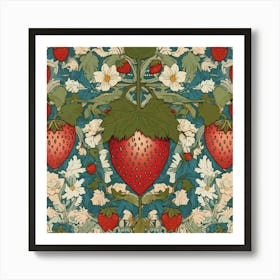 william morris floral fruit print 2 Art Print