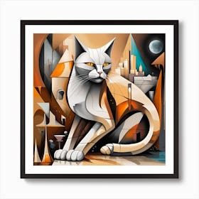 Cat In The City 1 Art Print