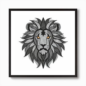 Lion Head Art Print