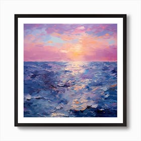 Enigmatic Violet Tides: Monet's Artistic Mastery Art Print