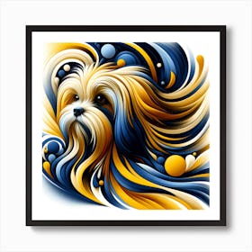 Havanese Dog Breed 04 Art Print