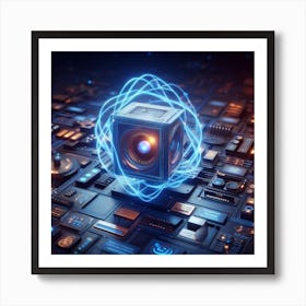 Abstract Technology Concept Art Print