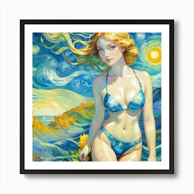 Starry Night fhj Art Print