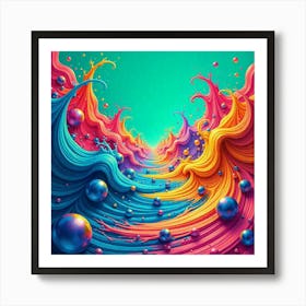 Abstract Painting 26 Art Print