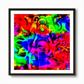 Psychedelic Elephant Art Print