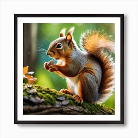 Squirrel In The Forest 274 Art Print