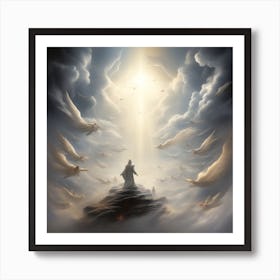 Angels In The Sky 2 Art Print