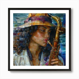 Saxophone Player 1 Art Print