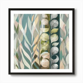 Abstract Leaves Art Print