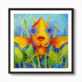 Fish Angel Art Print